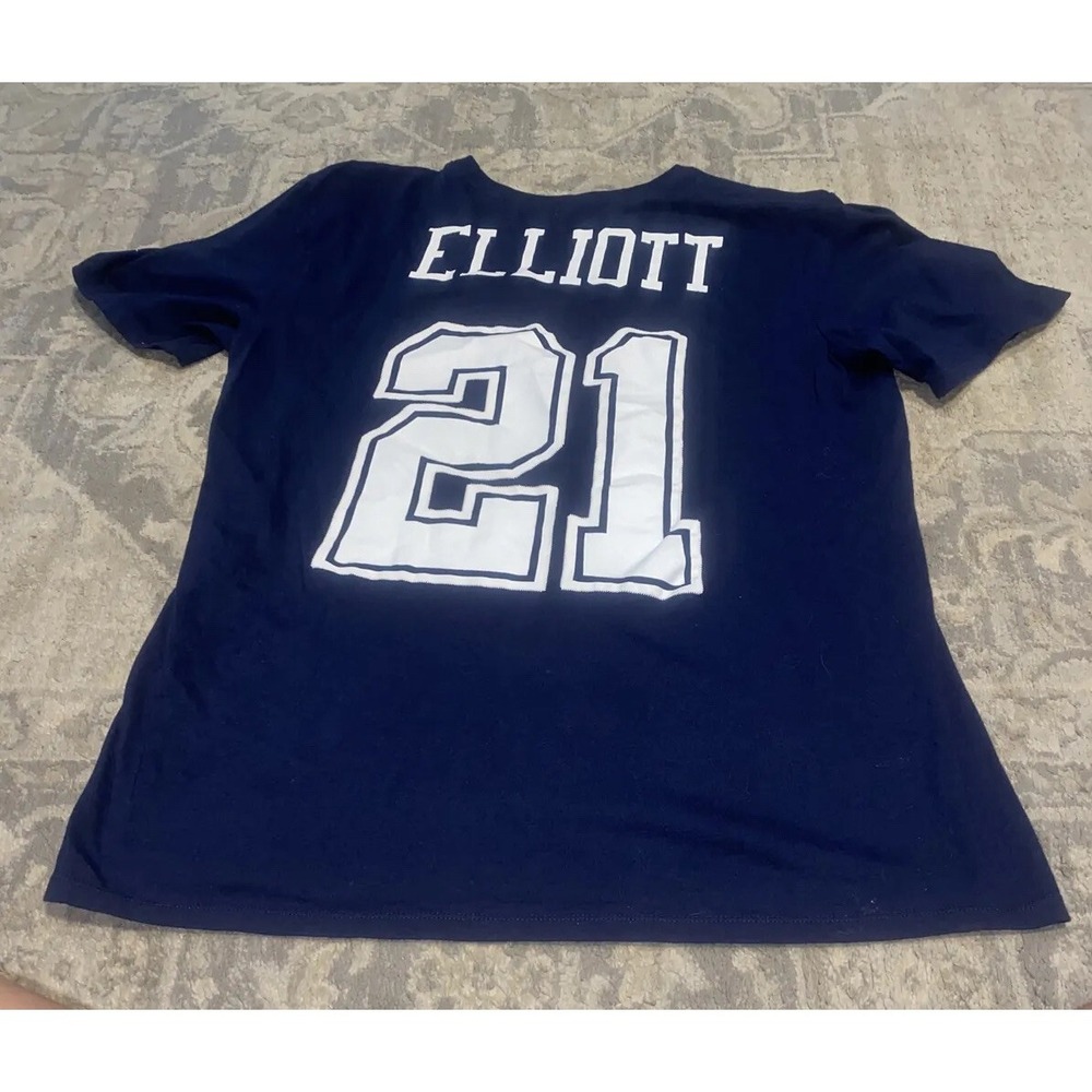 The Nike Tee T-Shirt Ezekiel Elliot 21 Dallas Cowboys Football SZ Large Unisex - Picture 3 of 4